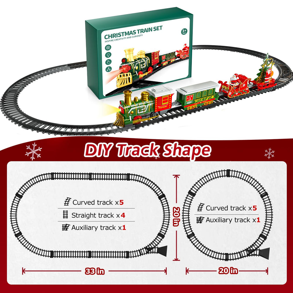Novaluki Christmas train set lights and sound add festive excitement