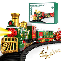 Novaluki Christmas train set locomotive with realistic details for imaginative play