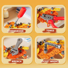Novaluki electric drill toy with realistic sounds boosts immersive pretend repair.