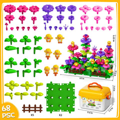 Novaluki Flower Garden assembly guide supporting step-by-step building.