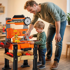 Novaluki ready-for-imaginative play bench fosters organization and STEM-inspired exploration.
