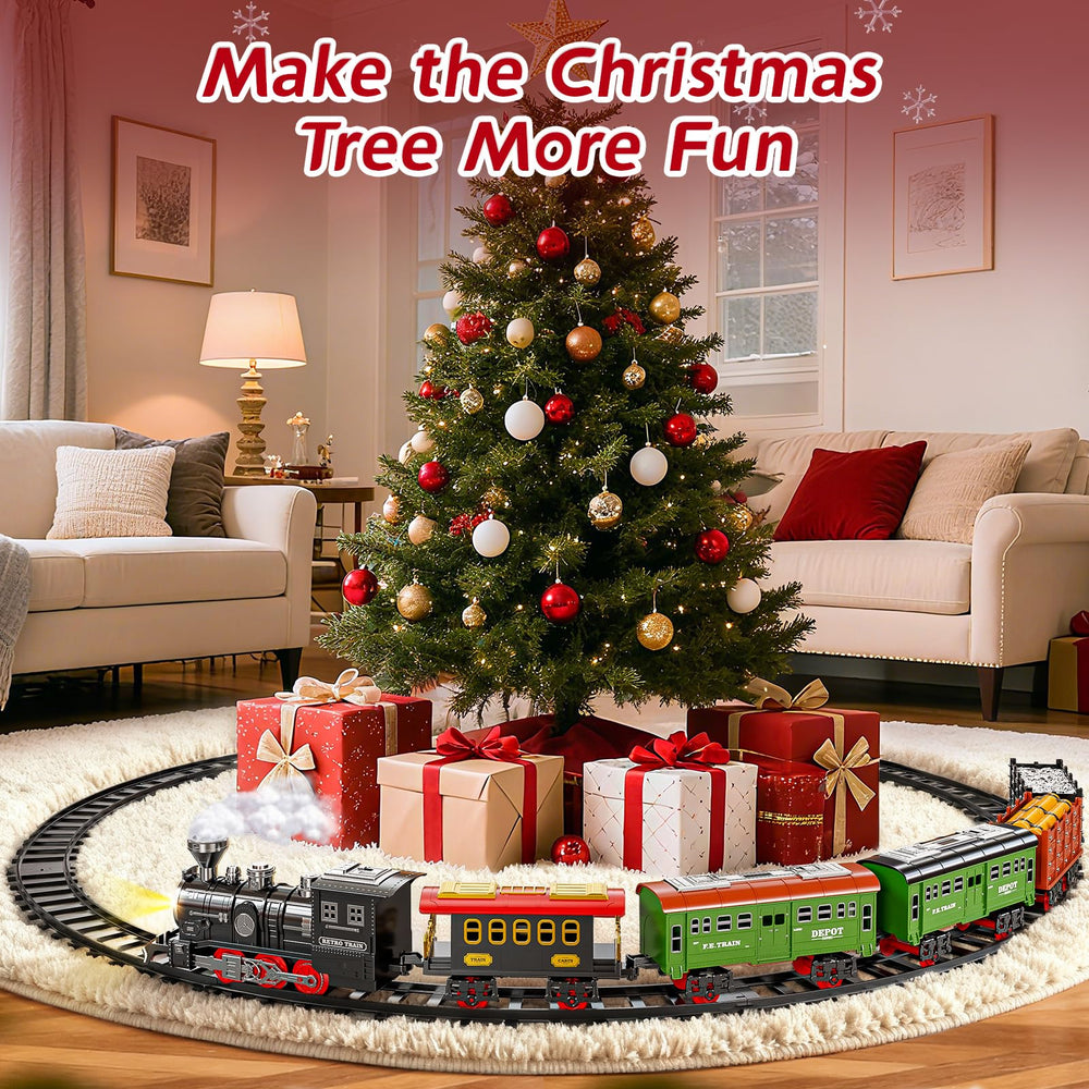 Novaluki train track layout enabling DIY layouts and improving hand-eye coordination.