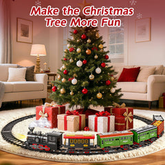 Novaluki train track layout enabling DIY layouts and improving hand-eye coordination.