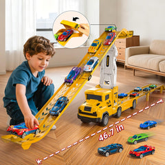 Novaluki ramp track setup shows two-track racing for interactive play.