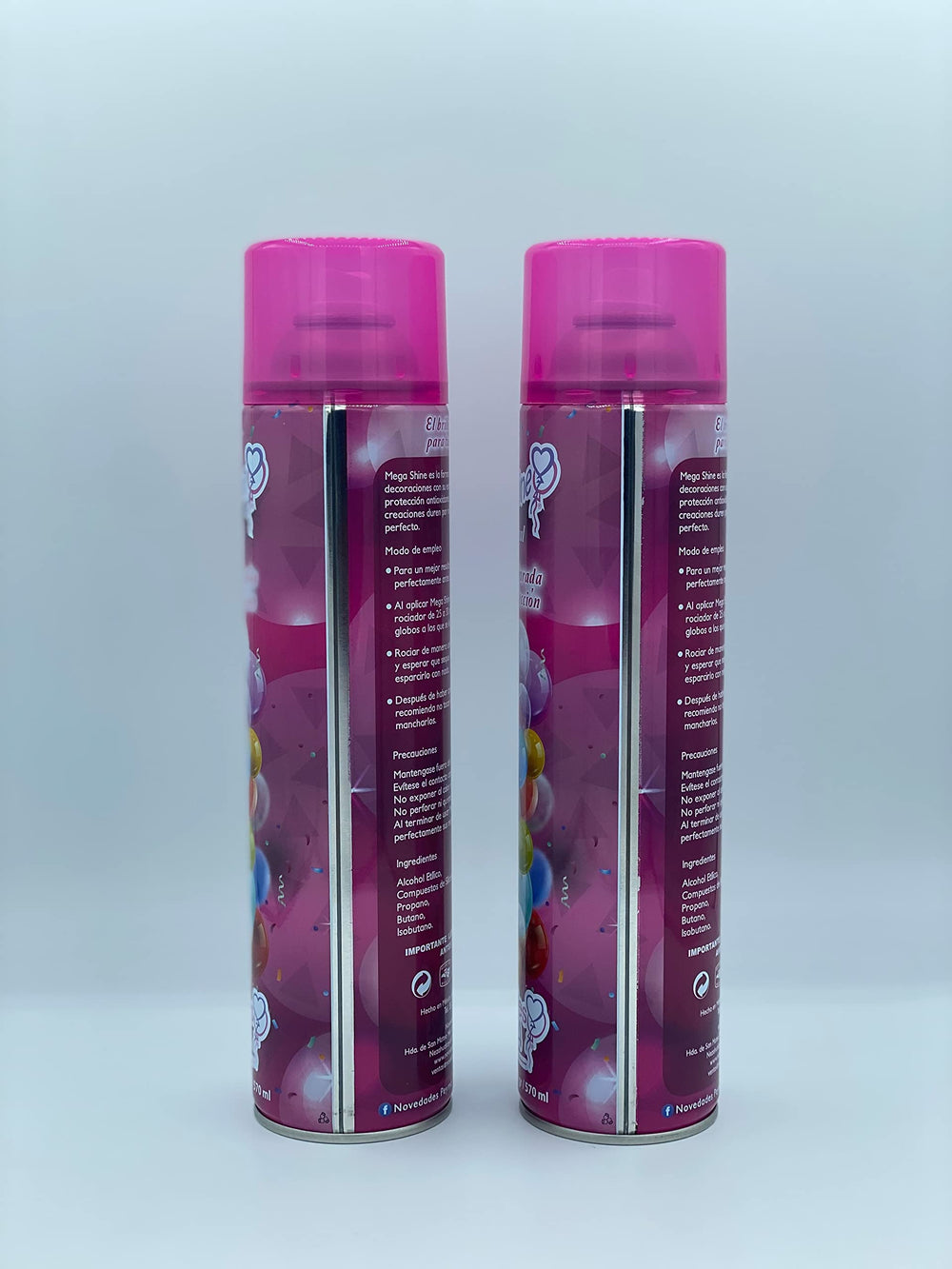 Novedades Peyma Mega Shine 2-pack packaging showing compact design for easy storage