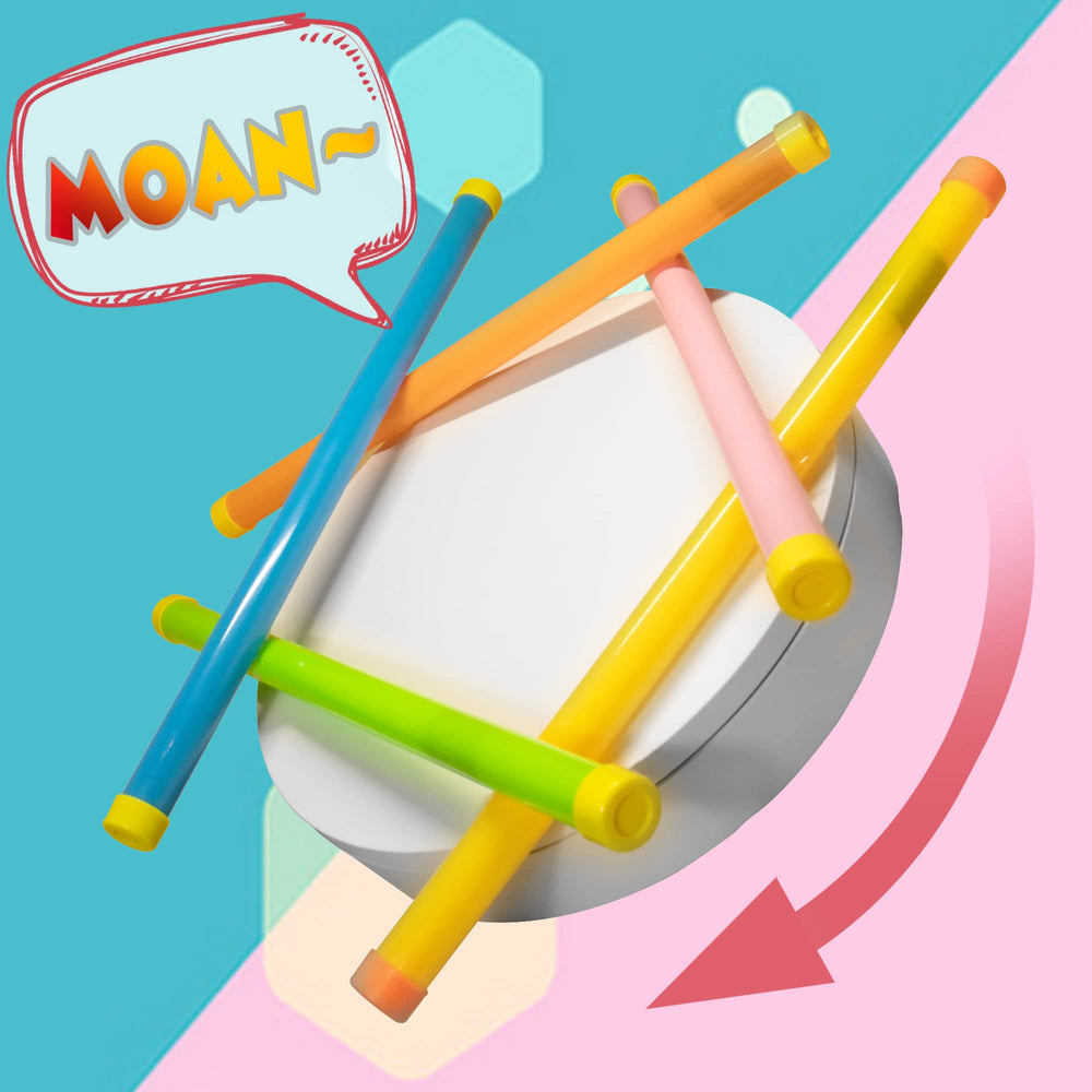 Novelty Place groan tube orange highlights colorful, goofy sounds for games.