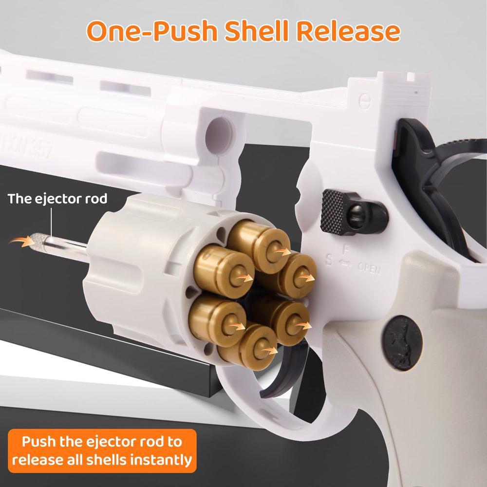 NOVOCA 357 cylinder release detail for quick reloads during games