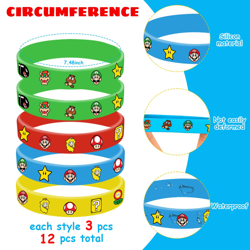 Novovida Mario print designs on items enhance theme consistency.