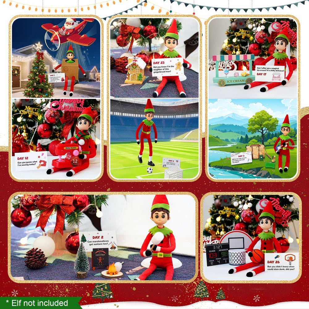 NOXBRYLL Elf Kit naughty-nice cards provide playful prompts.