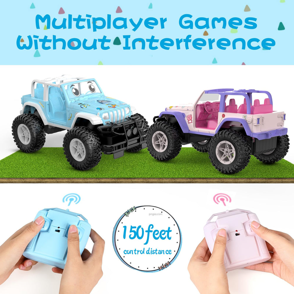 NQD RC car interior view with easy-grip controls for small hands