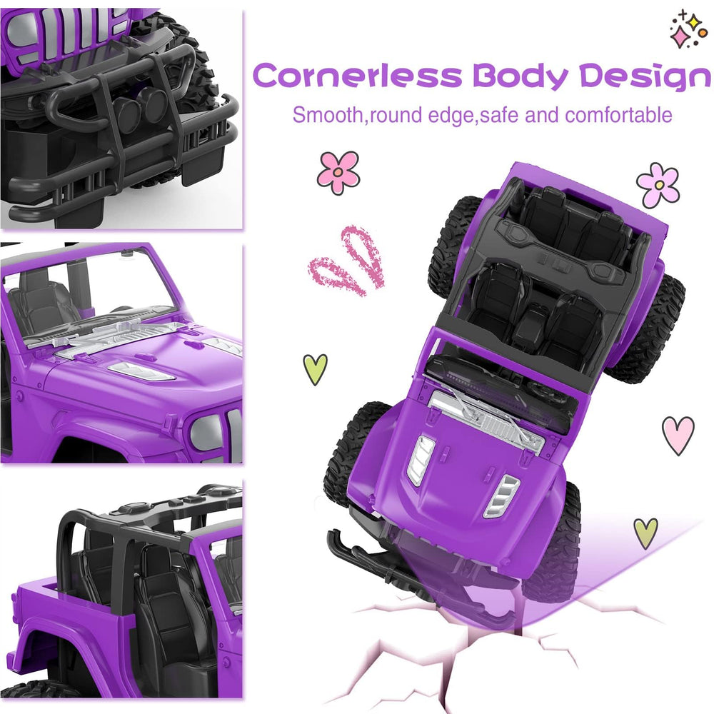 NQD RC car with convertible carriage adds realism for kids’ stories.