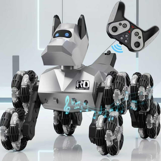NQD Robot Dog Toy performs a 360-degree spin for thrilling remote play