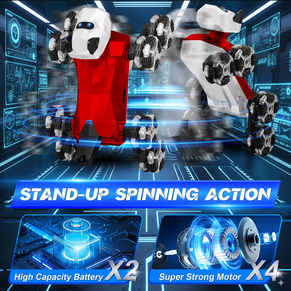 NQD 2.4GHz remote enables multiplayer racing and battles.