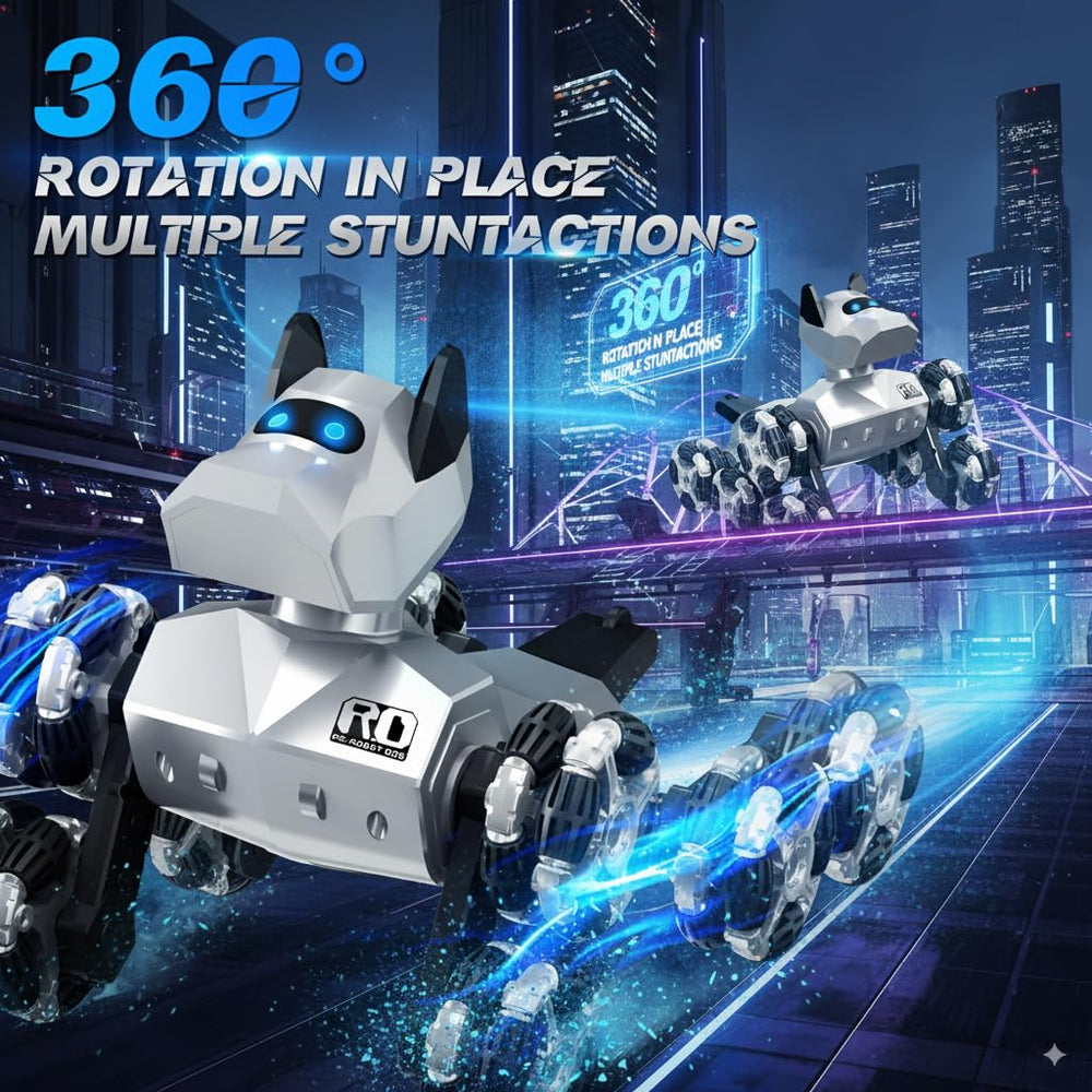 NQD Robot Dog Toy remote-control drift enables precise steering for impressive tricks
