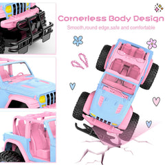 NQD rubber tires off-road RC truck provide stable grip on varied surfaces.