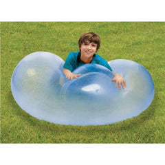 NSI Wubble blue side view with pump highlights easy inflation