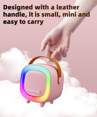 NTEEWAHY Mini Karaoke Machine family using it for casual home fun.