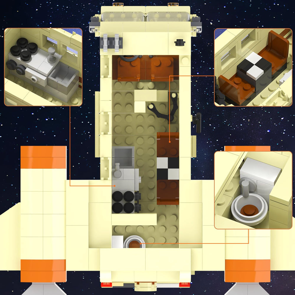 Nubee Spaceballs Eagle 5 barfs-room interior sparks imaginative storytelling.