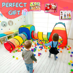 NUBUNI 4-in-1 play tent durable 190T polyester for active play.