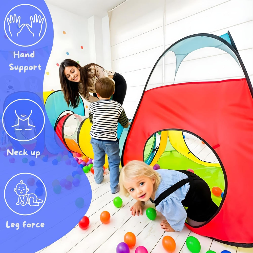 NUBUNI 4-in-1 play tent EN71 safe design for parent peace of mind.
