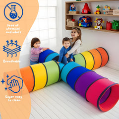 NUBUNI pop-up tunnel for toddlers, quick fold-and-go setup for on-the-go fun