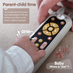 Nueplay remote toy is safe and durable for baby exploration.