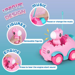 Nueplay remote car displaying bright lights and colorful design