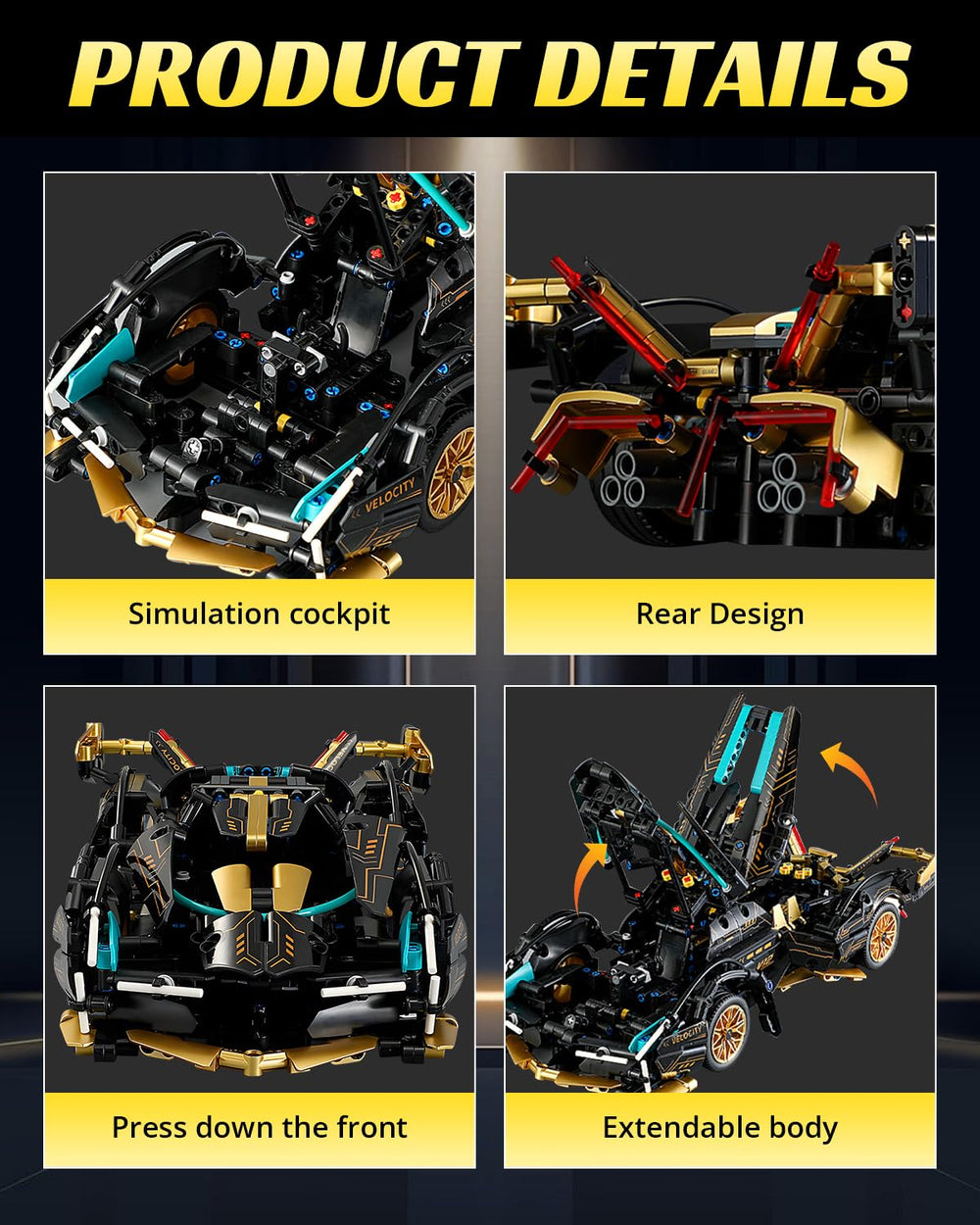 Nueris 1:14 V12 Technic decals detail adds premium realism for fans.