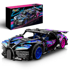 Nueris 1:18 Technic model kit showing detailed super-sports car design for display