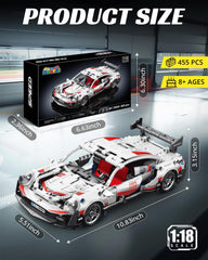 Nueris 1:18 Technic side view highlights dynamic lines for shelves