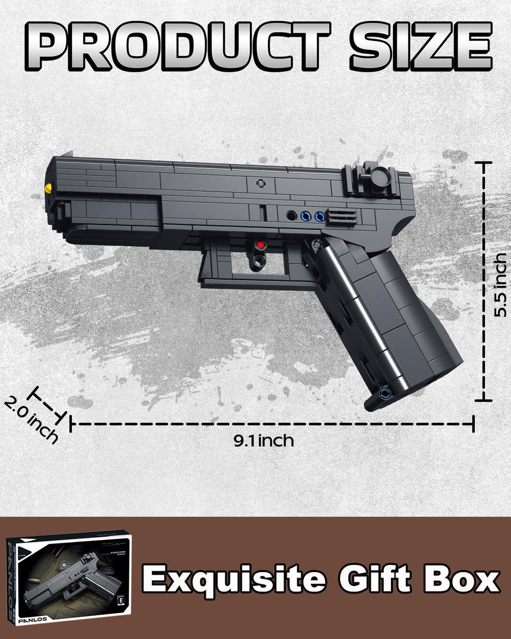 Nueris G18 building blocks gun kit assembly for hands-on construction and problem solving