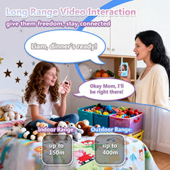NUFR one-click call button supports easy, kid-friendly communication.
