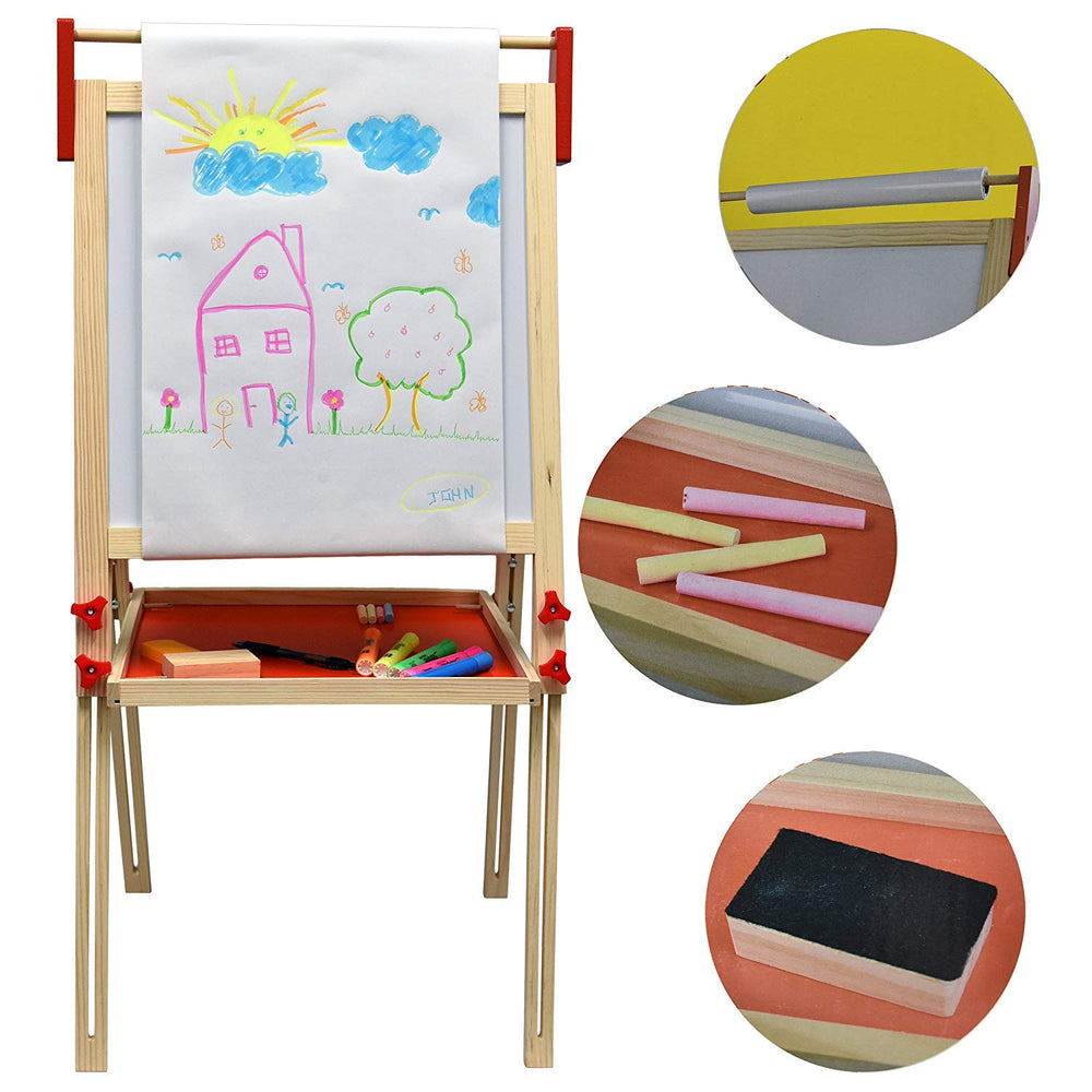 Number 1 in Gadgets deluxe standing easel kid drawing in action