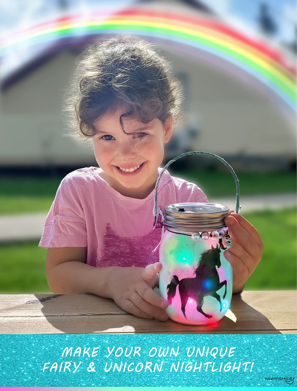 NUMI'SMILE color-changing LED lights illuminate the lantern with magical glow