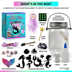 NUMI'SMILE Mermaid supplies kit with beads, glitter, and stickers for crafting