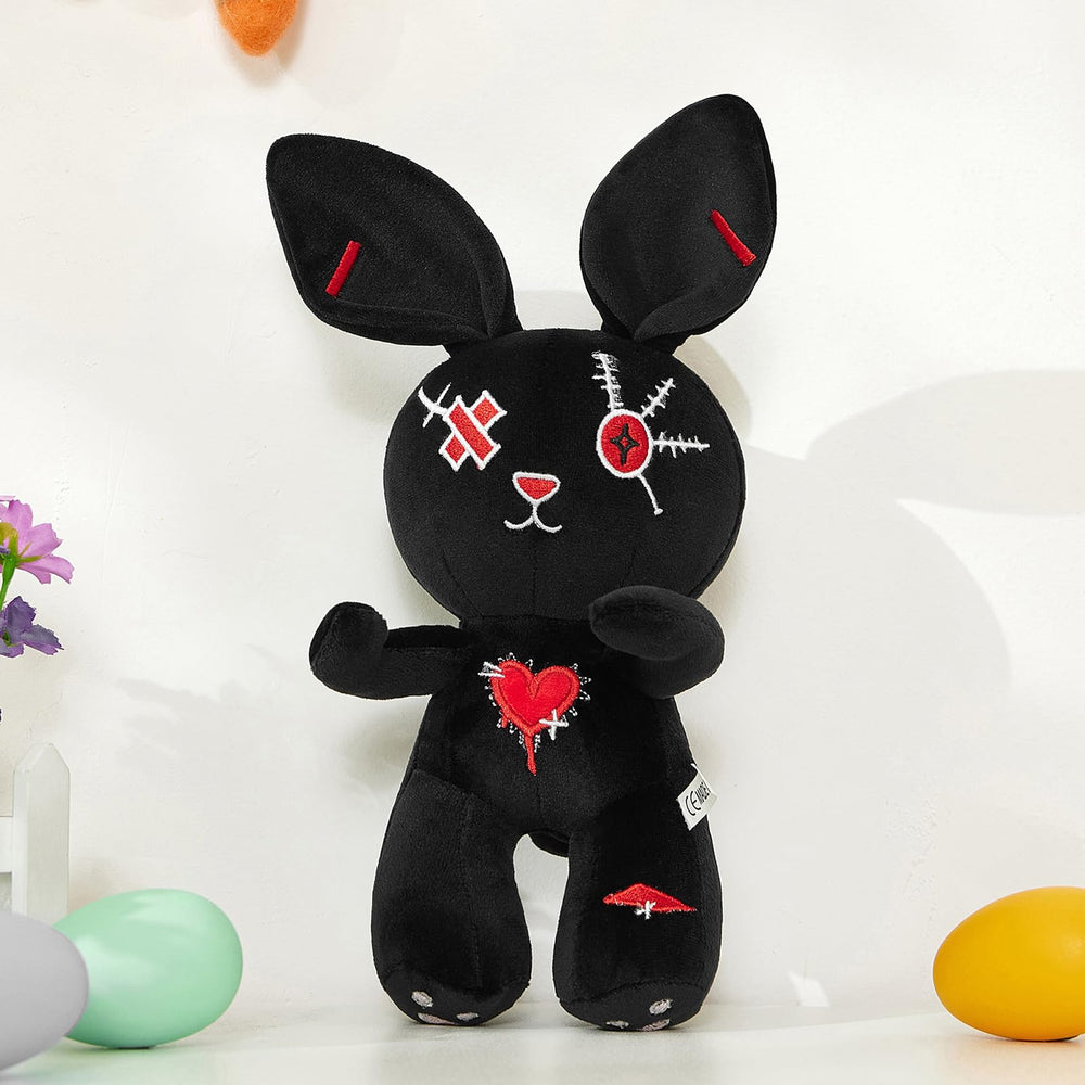 Nuokin bunny plush suited for classroom rewards and holiday decor.