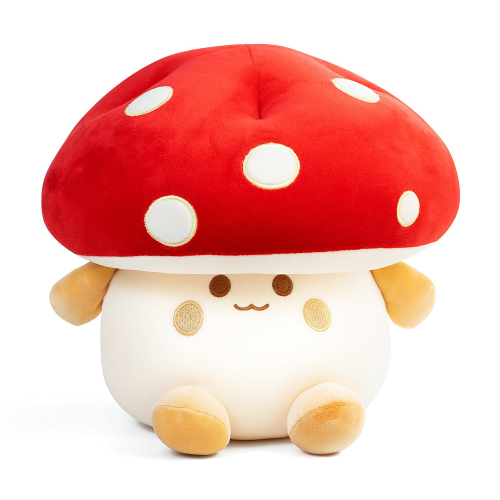Nuokin Mushroom Plush 12inch front view, cuddly hug buddy for bedtime