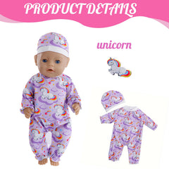 NUOXIXI unicorn rainbow pink jumpsuit offers bright pattern and comfy fit