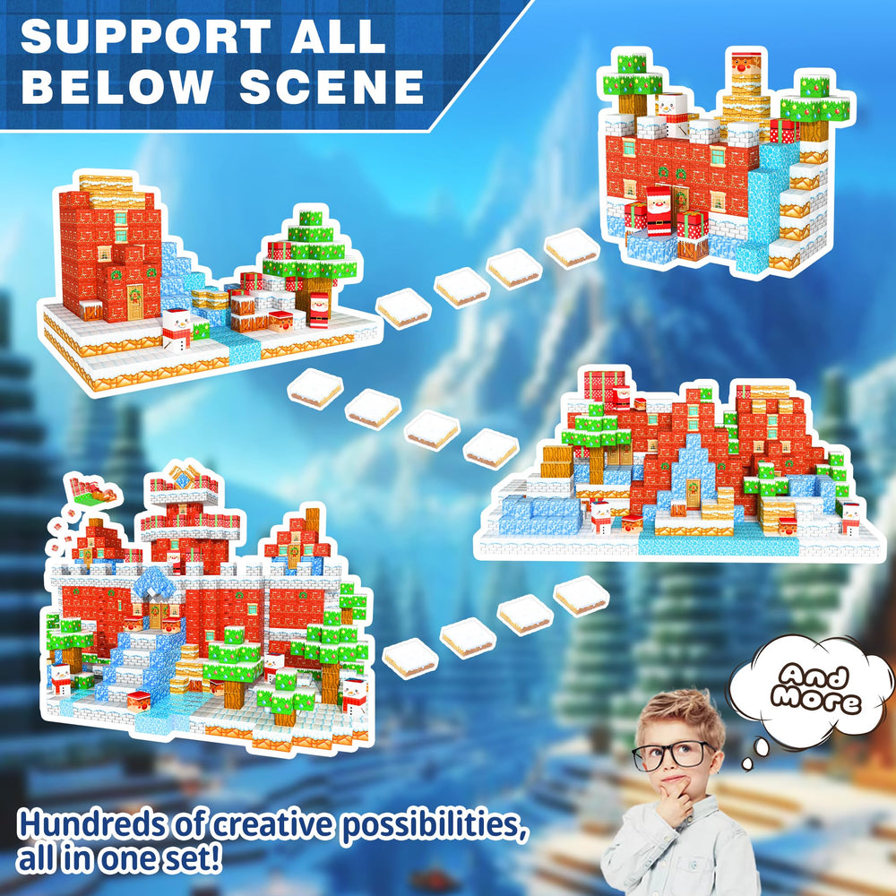 Nurcazo magnetic blocks close-up shows strong magnets enabling quick, puzzle-like constructions.