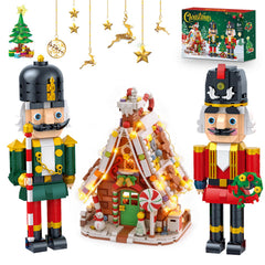 Nutain Christmas Gingerbread House displays a two-story design for festive decor and family fun