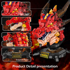 NUTCRACKER Building blocks closeup reveals precise texture and realistic dragon skin details