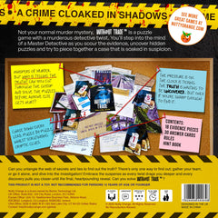 Nutty Orange Without Trace clue sheets aiding investigation progress.