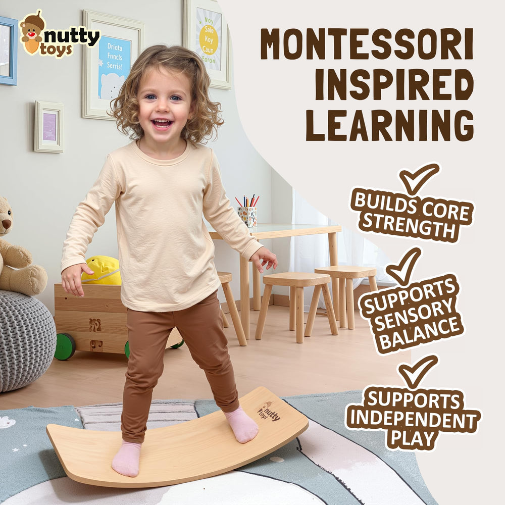 Nutty Toys wobble board as a festive stocking stuffer gift idea