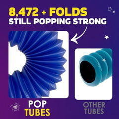Nutty Toys Jumbo Pop Tubes XL BPA-free plastic for safe, lasting fun.