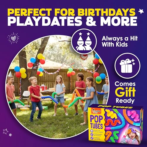 Nutty Toys Jumbo Pop Tubes XL gift-ready package for easy gifting.