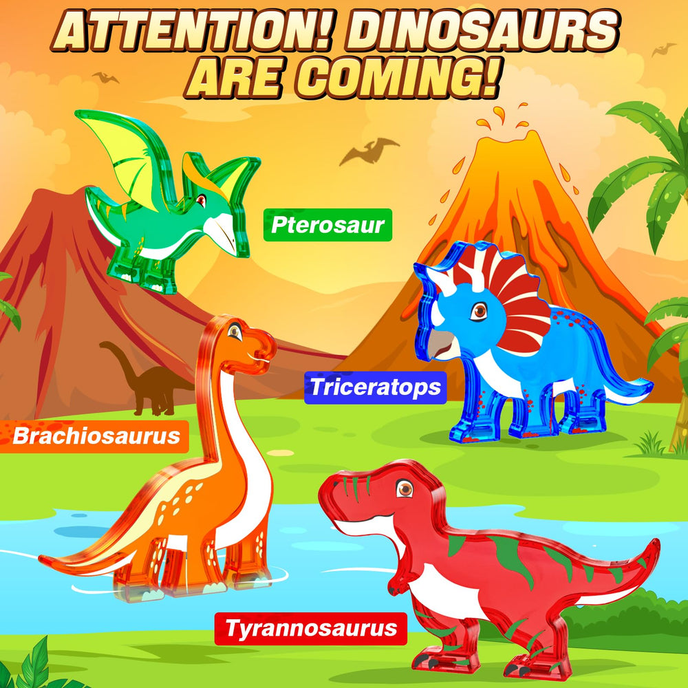 NVHH magnetic dinosaurs figures play set supports STEM exploration and creative storytelling.