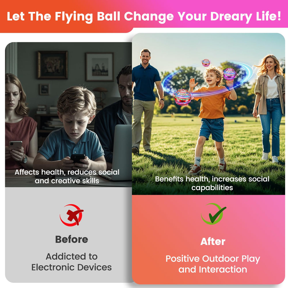 NWLAEWR Flying Orb Ball indoor-outdoor play that encourages active imagination.