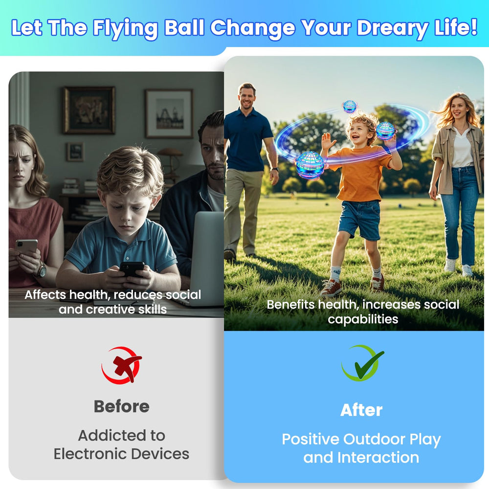 NWLAEWR Flying Orb Ball soft-shell design enhances safety and durability.