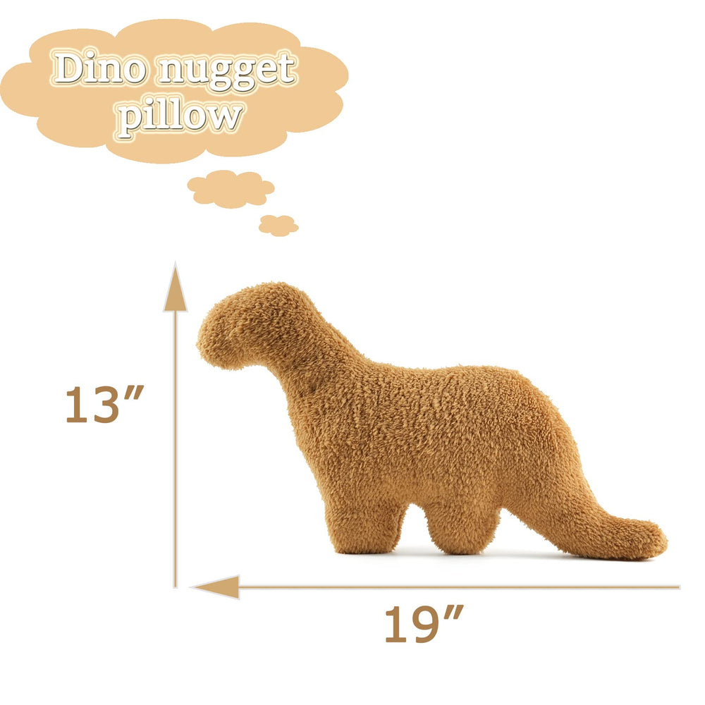 NXCHIZS dino nugget pillow arrives vacuum packaged and expands after unpacking.