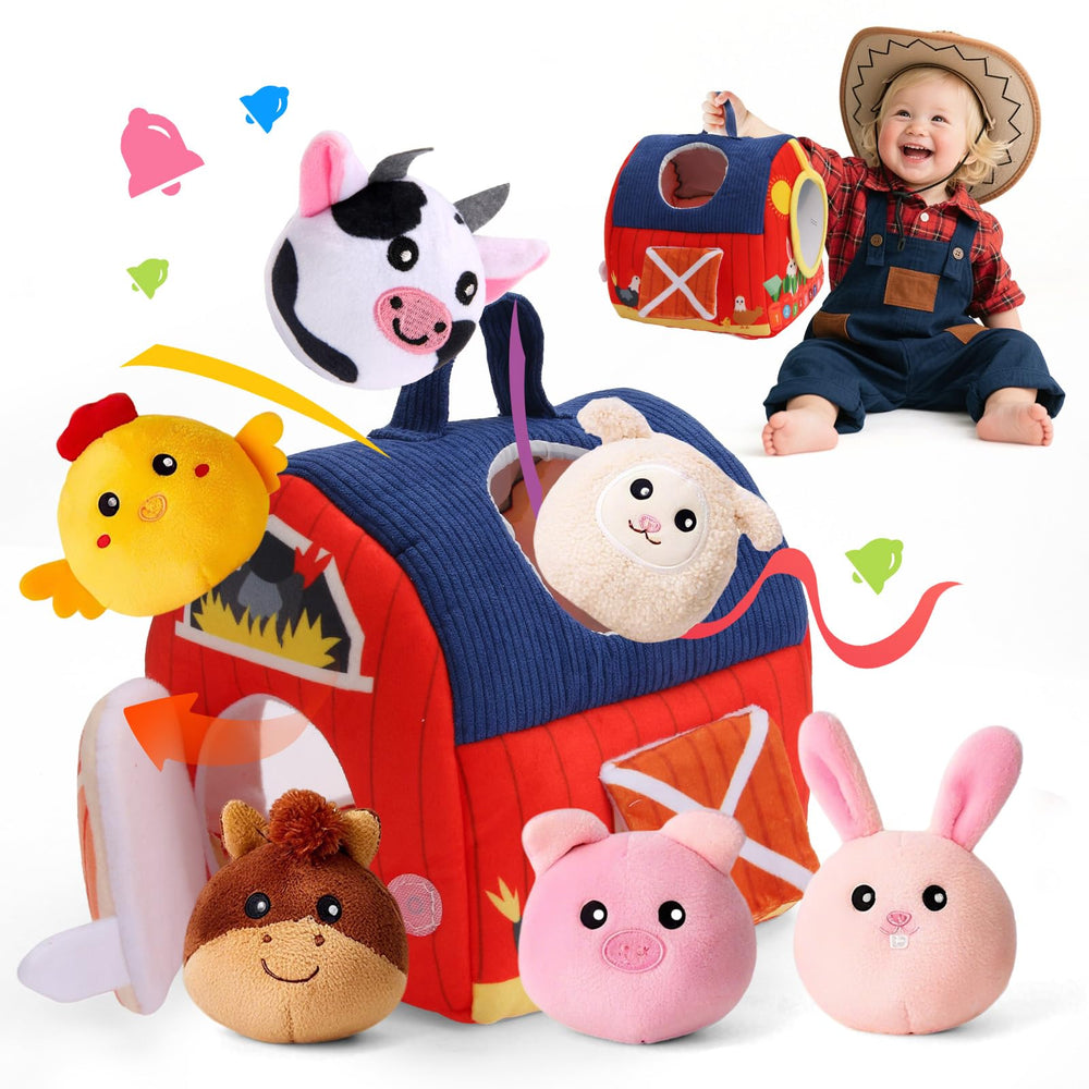NXLPJH Surprise Barn setup invites tactile exploration for babies.